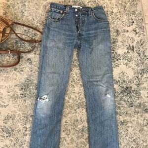 RE/DONE CRAWFORD LEVIS- SZ 25 NEW WITH TAGS